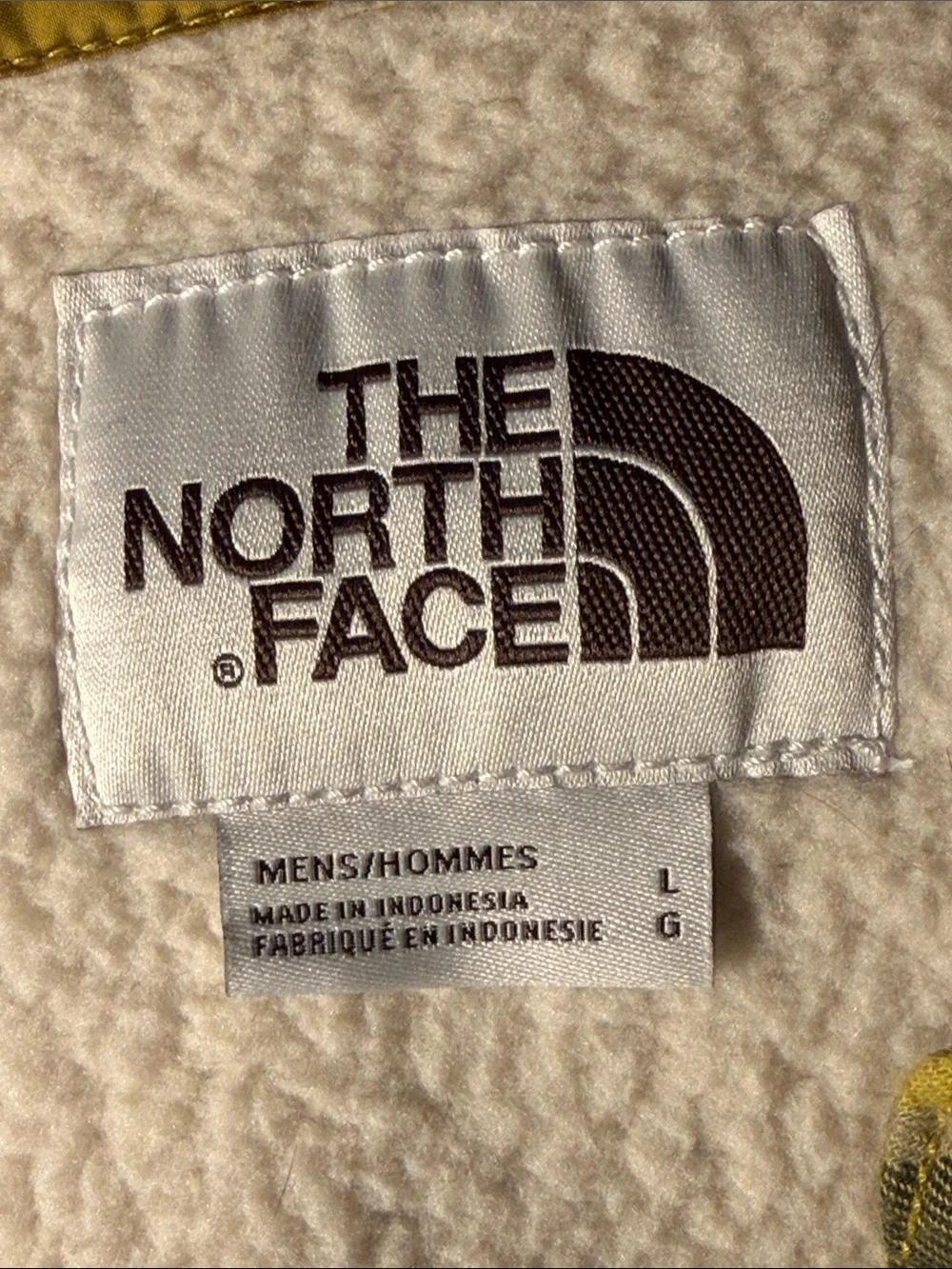 NWOT The North Face Yellow and Black Plaid Sherpa-Lined Shirt Jacket